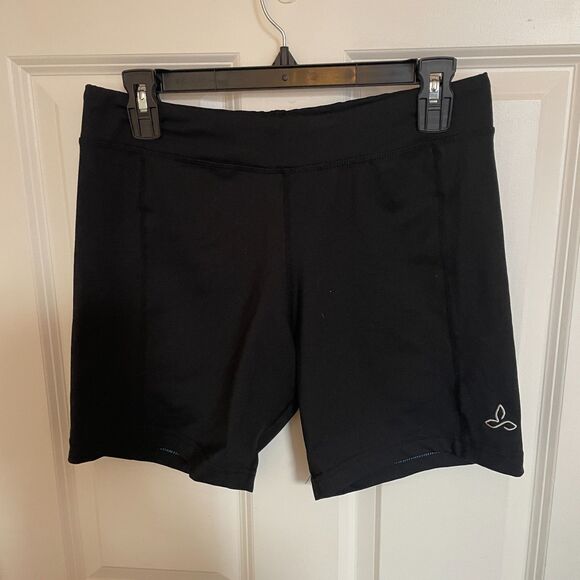 Prana Mens JD Shorts Black Medium Performance Biker Stretch Breathable Athletic - Picture 3 of 7